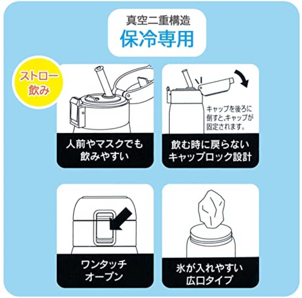 MOOMIN 保温 保冷 ワンプッシュ ステンレスボトル