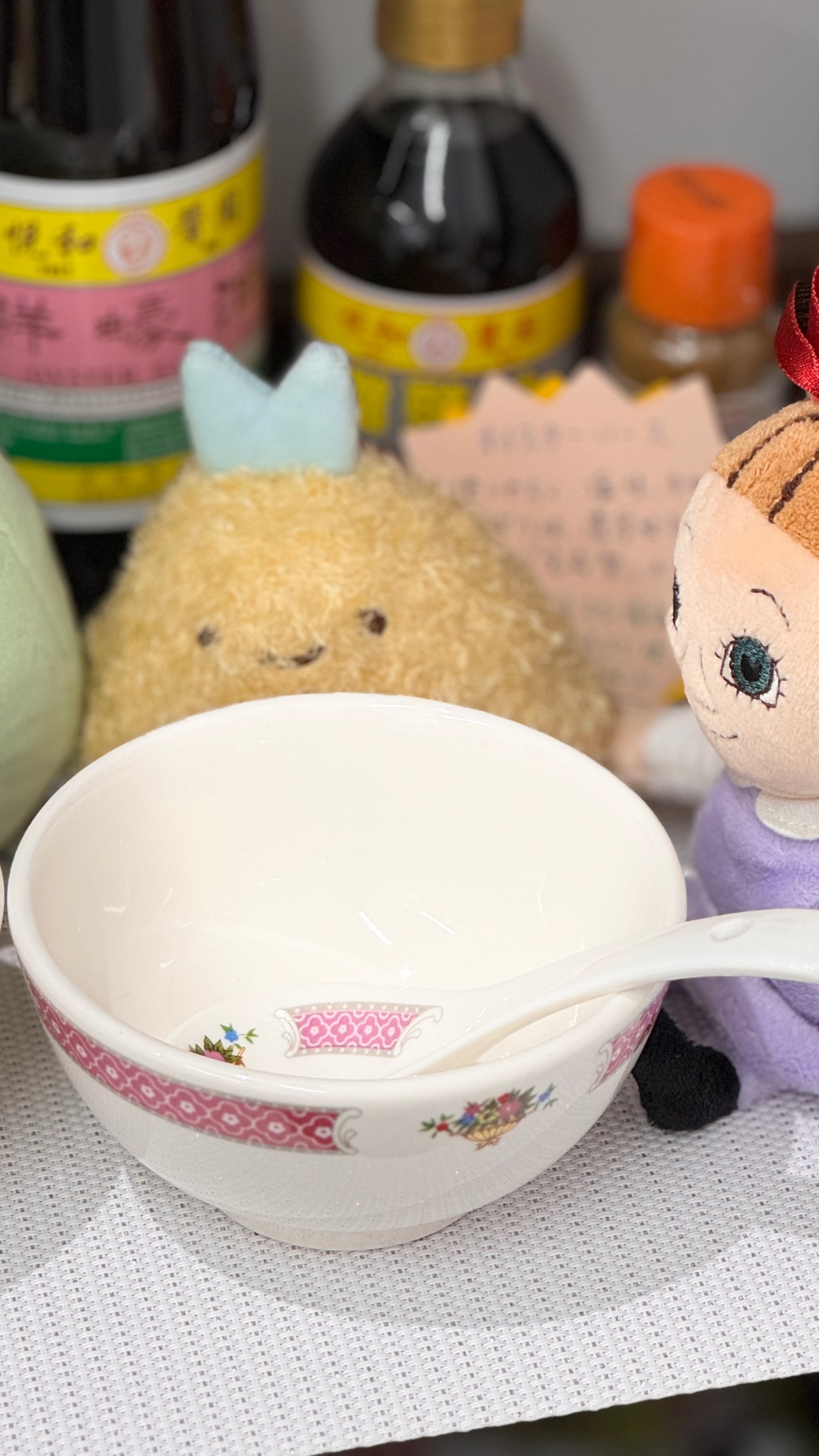 叉焼飯のボウルとスプーン 1セット