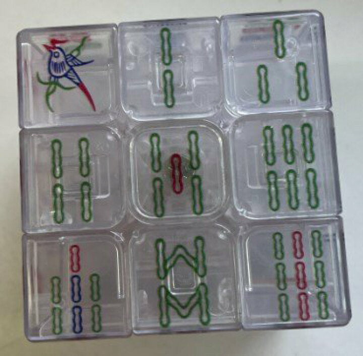 麻雀キューブ 透明 mahjong e cube clear 3x3x3キューブ