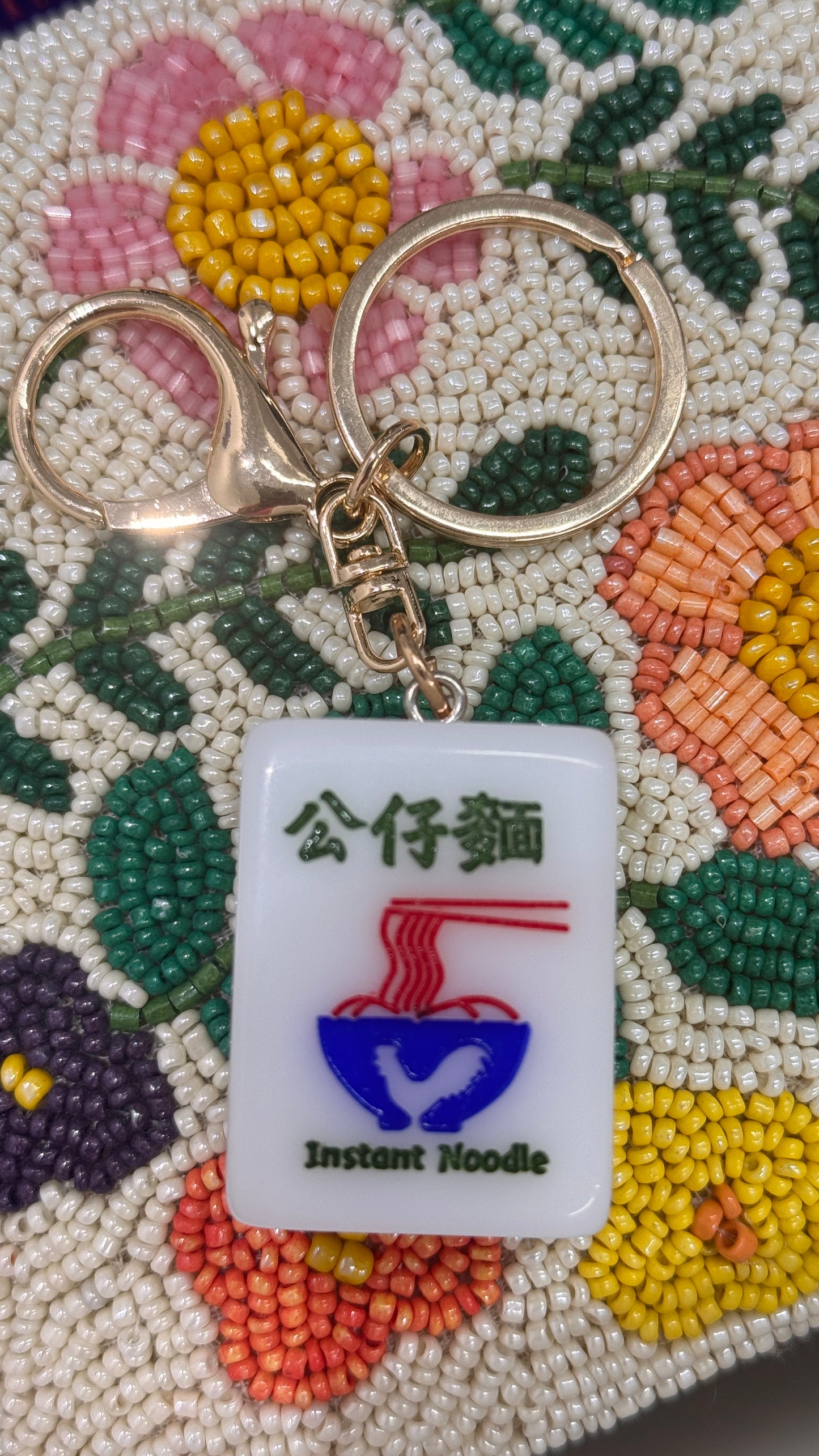 麻雀キーホルダー 公仔麵