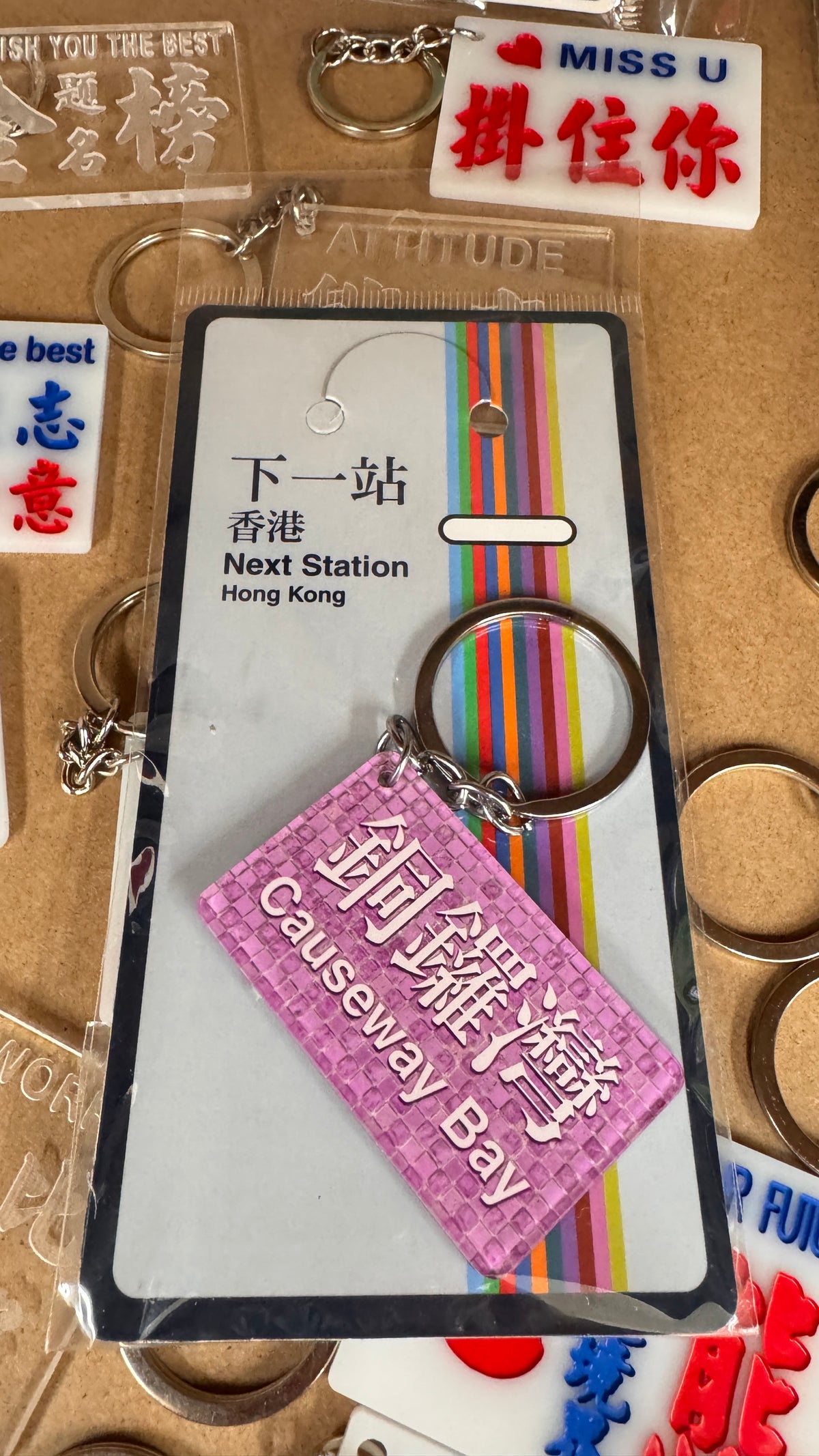 銅鑼灣 Next Station Hong Kong キーホルダー