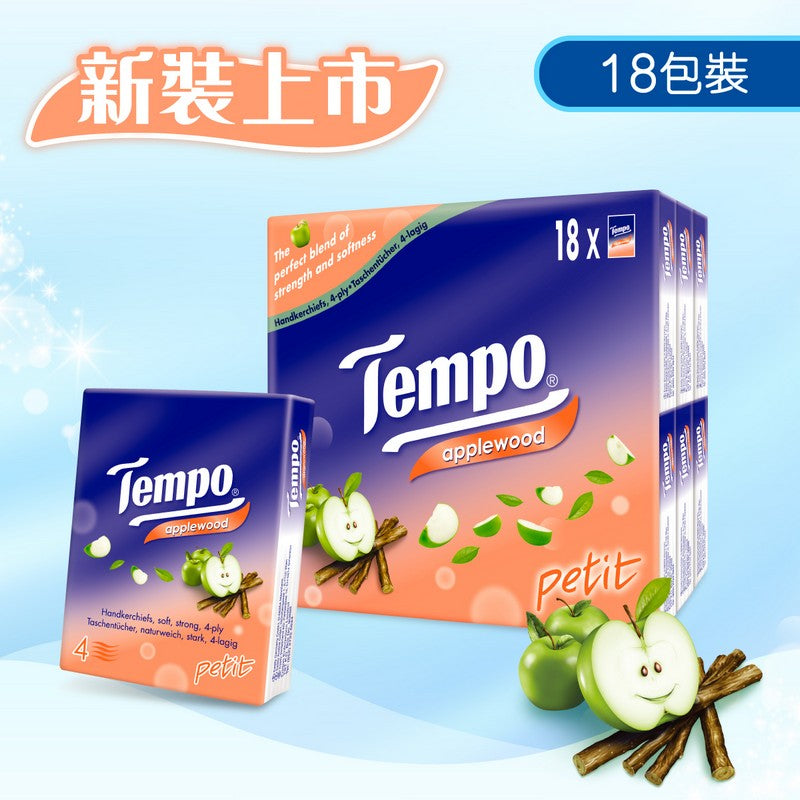 Tempoティッシュペーパーアップルウッド18個