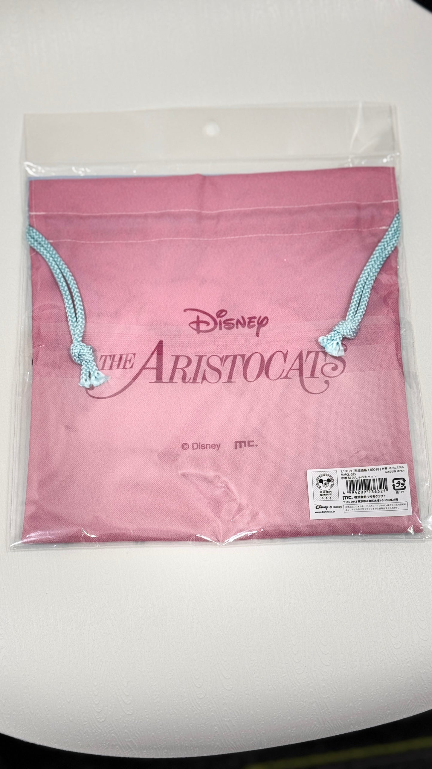 Disney 巾着袋 M おしゃれキャット 日本製