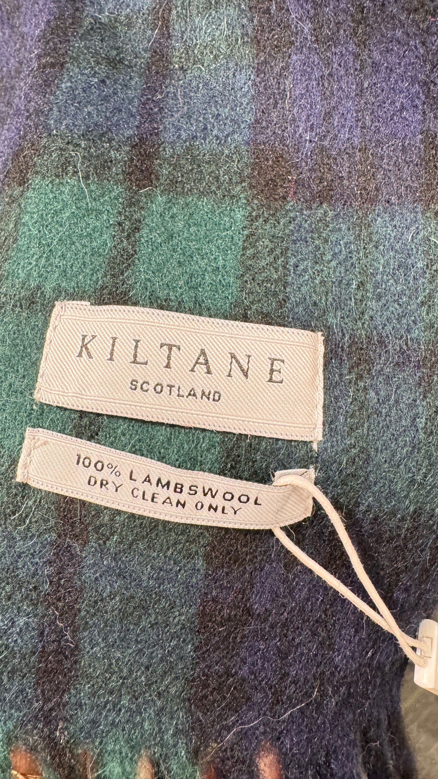 Kiltane Scotland ラムウールマフラー - ブラックウォッチ
