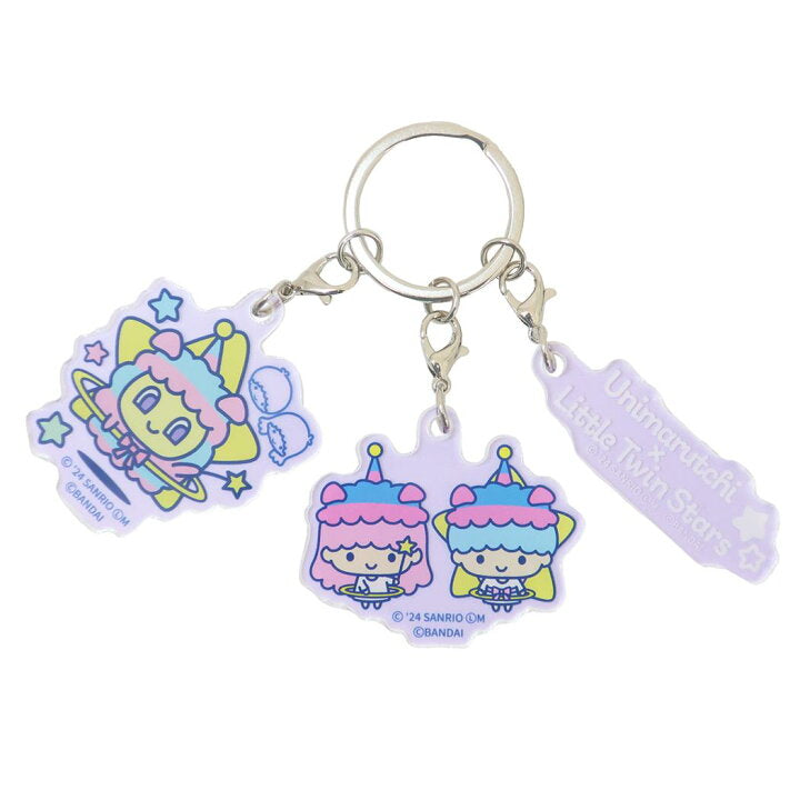 3連アクリルキーホルダー ゆにまるっちxリトルツインスターズ