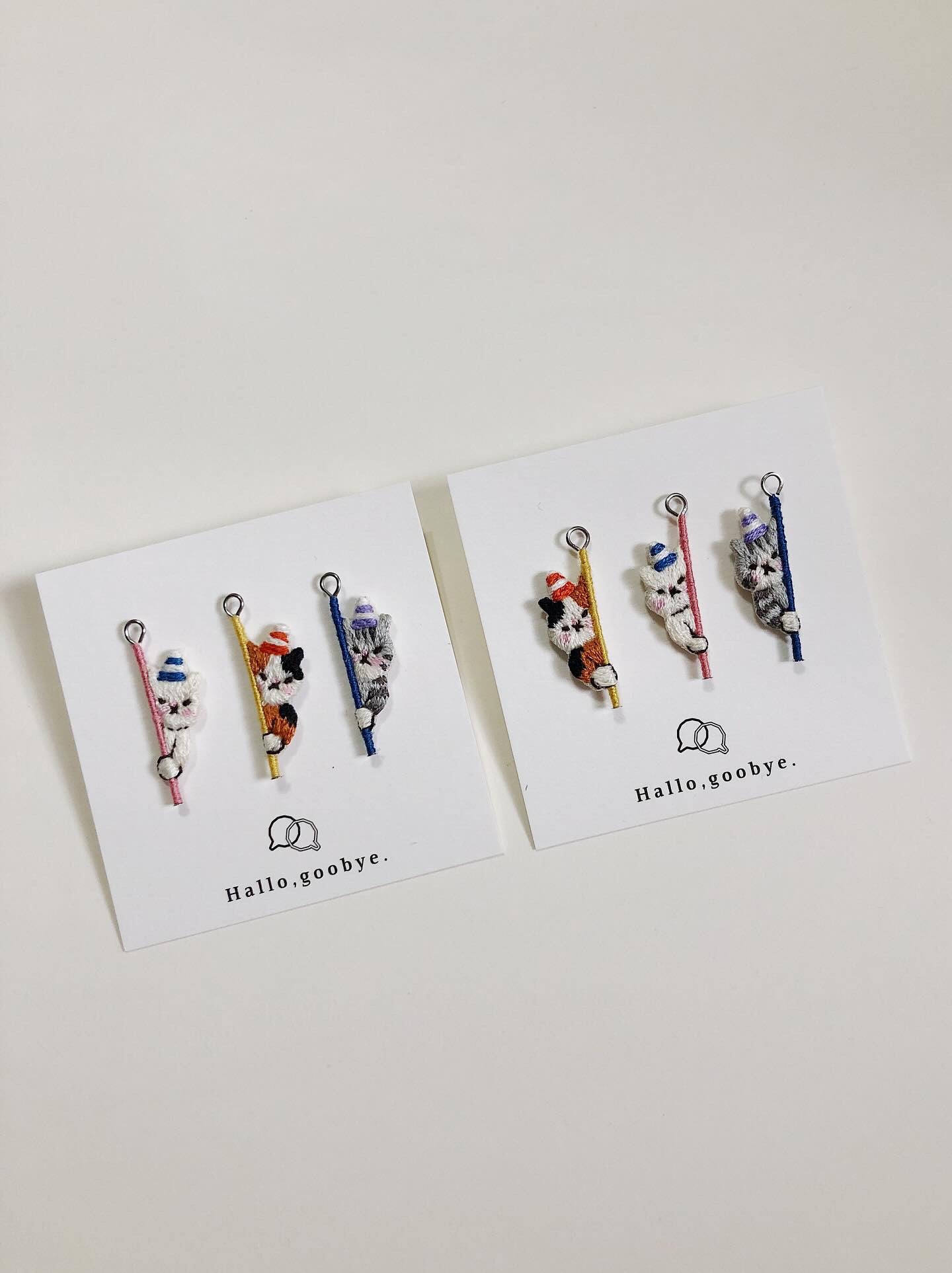 手刺繍ピアス5