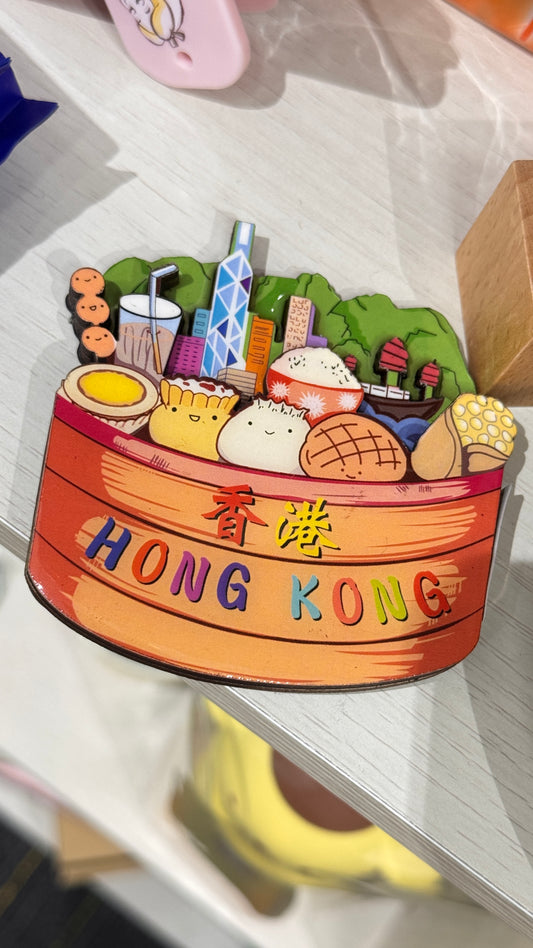 香港の風景と食べ物　マグネット