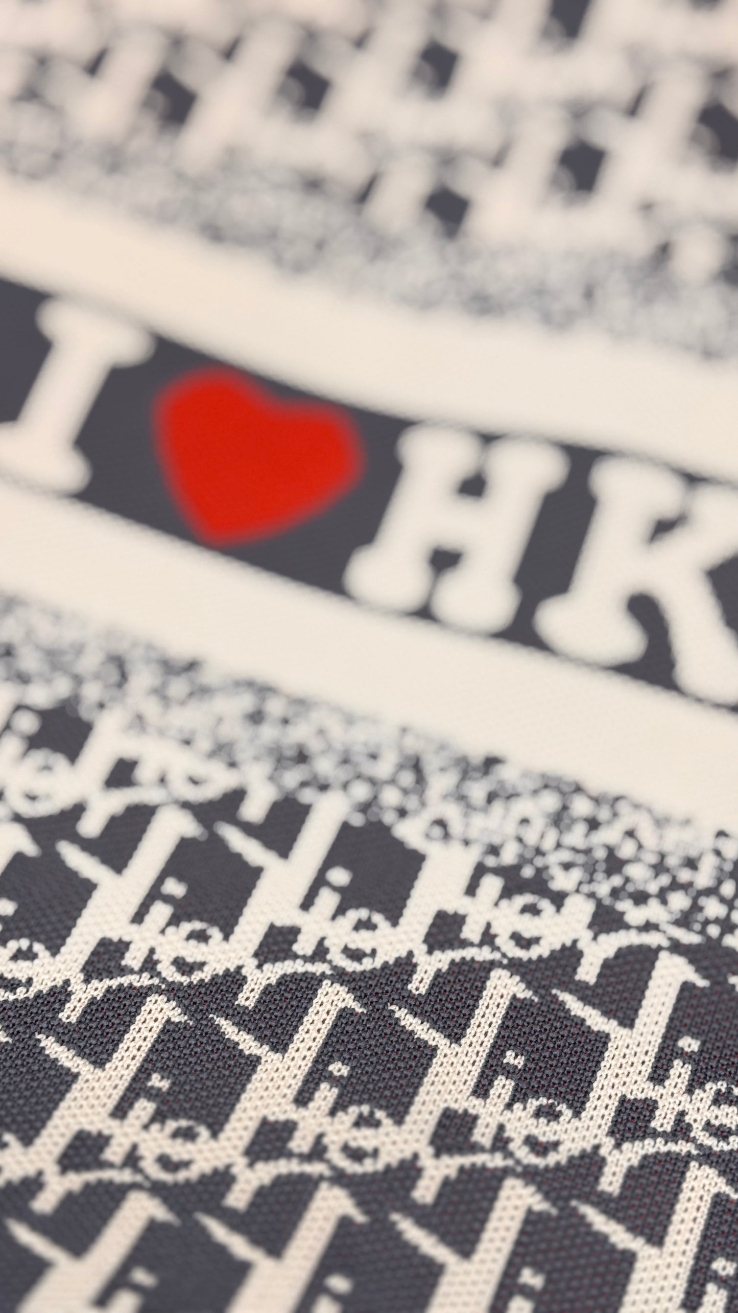 i love HK トート　グレー
