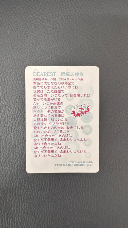 浜崎あゆみ　YES Card   Dearest