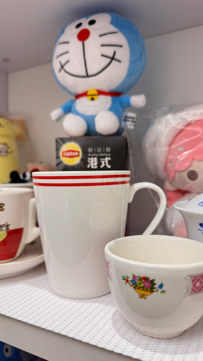 香港風レッドラインコーヒーカップ