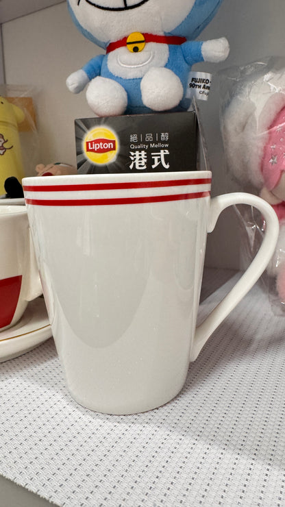 香港風レッドラインコーヒーカップ