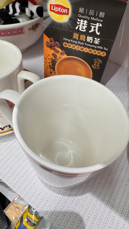 香港風レッドラインコーヒーカップ