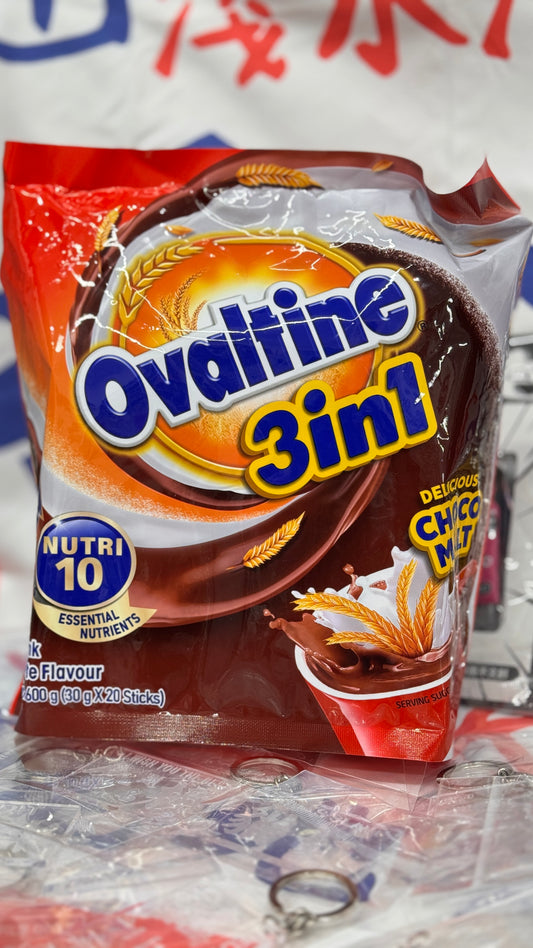 阿華田 Ovaltine 3 in 1 すぐに飲める栄養麦芽飲料 - クラシックオリジナルフレーバー (20 x 30g)