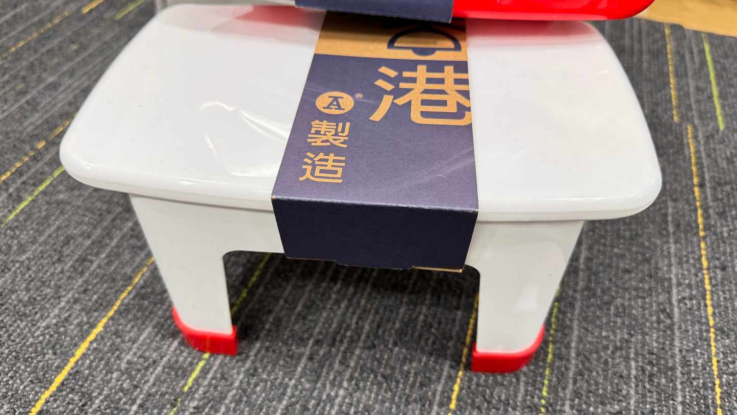 紅A   燈罩櫈仔  スツル　白　香港製