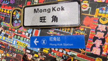 迷你路牌マグネット　旺角站