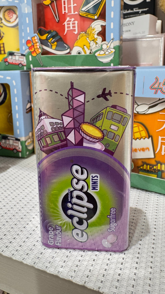 eclipse ミント　グレープ味　砂糖なし　香港限定　34g