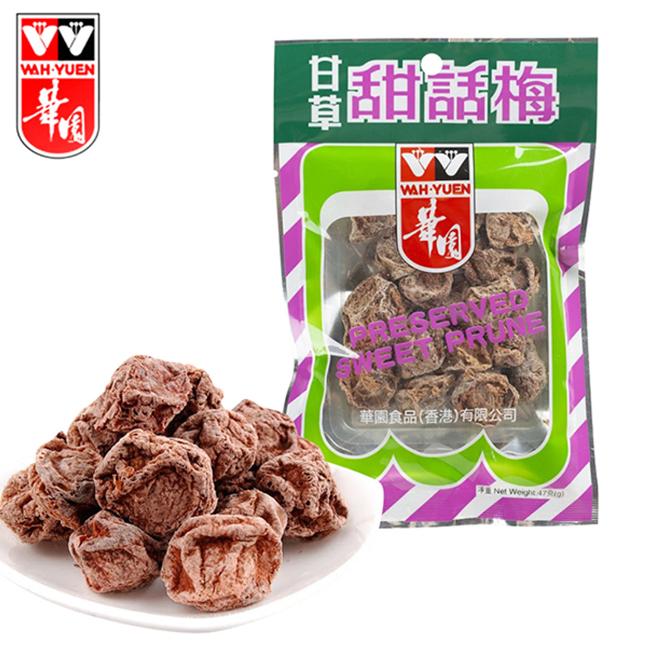 華園甘草甜話梅  保存されたスイートプルーン 28g