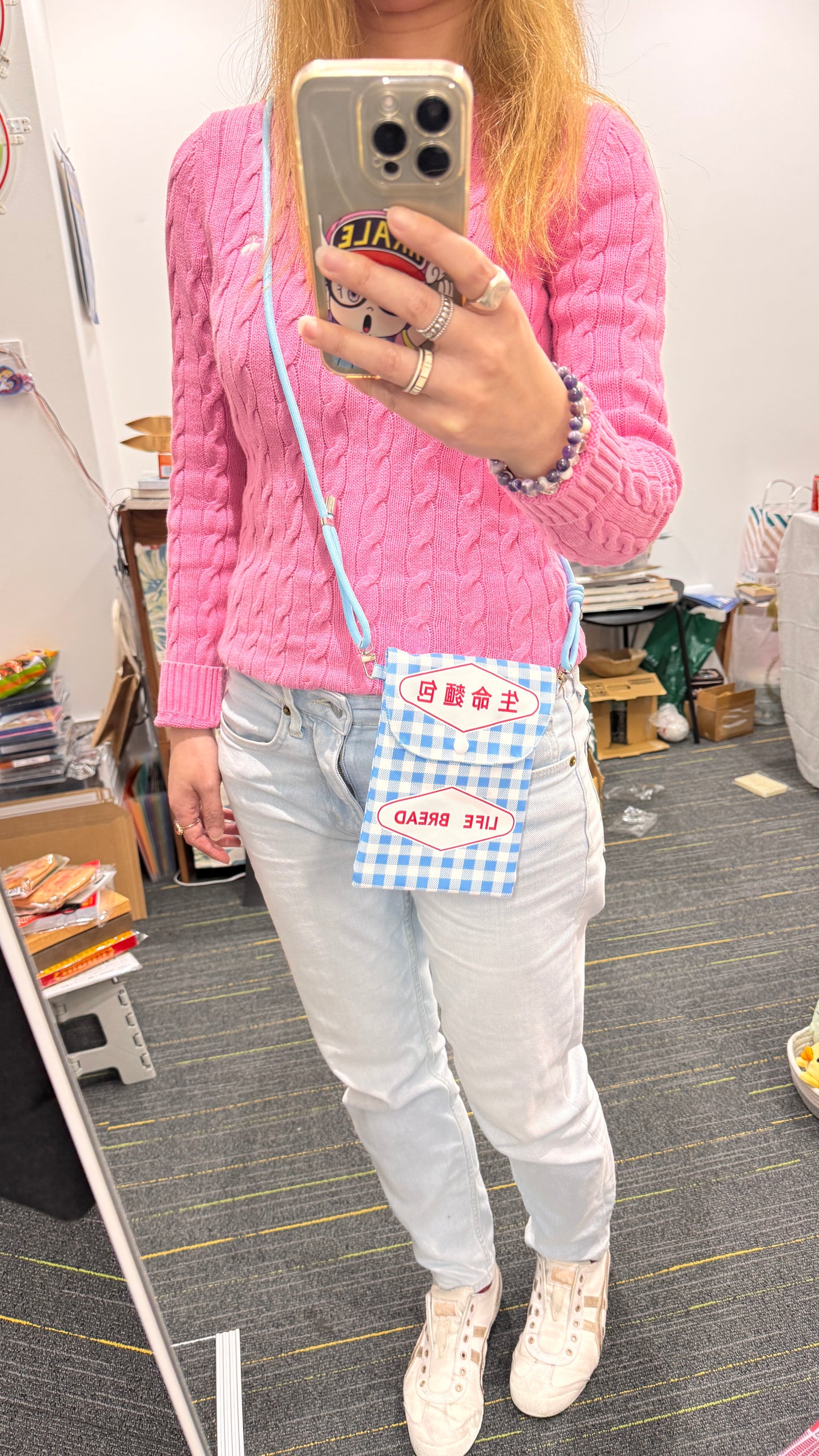 生命麵包のクロスボディバッグ　cross body bag　香港製