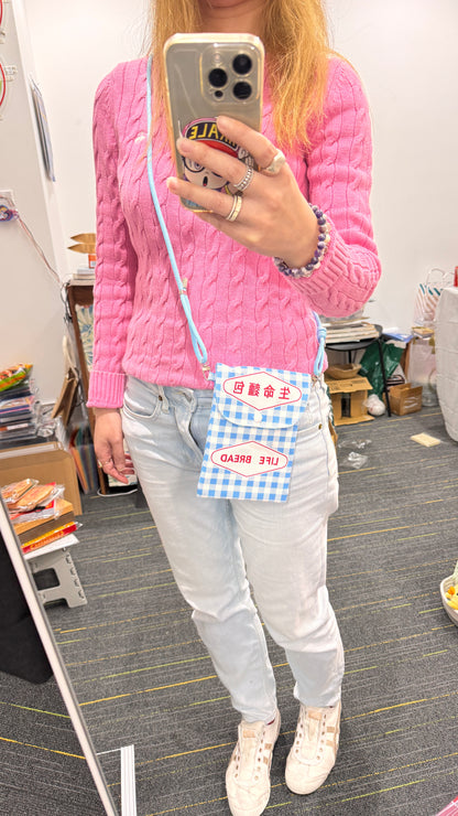 生命麵包のクロスボディバッグ　cross body bag　香港製