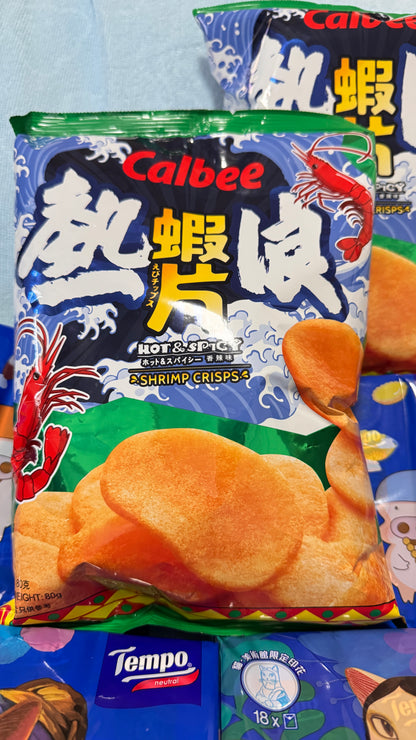 Calbee 熱浪蝦片　えびチップス　80g