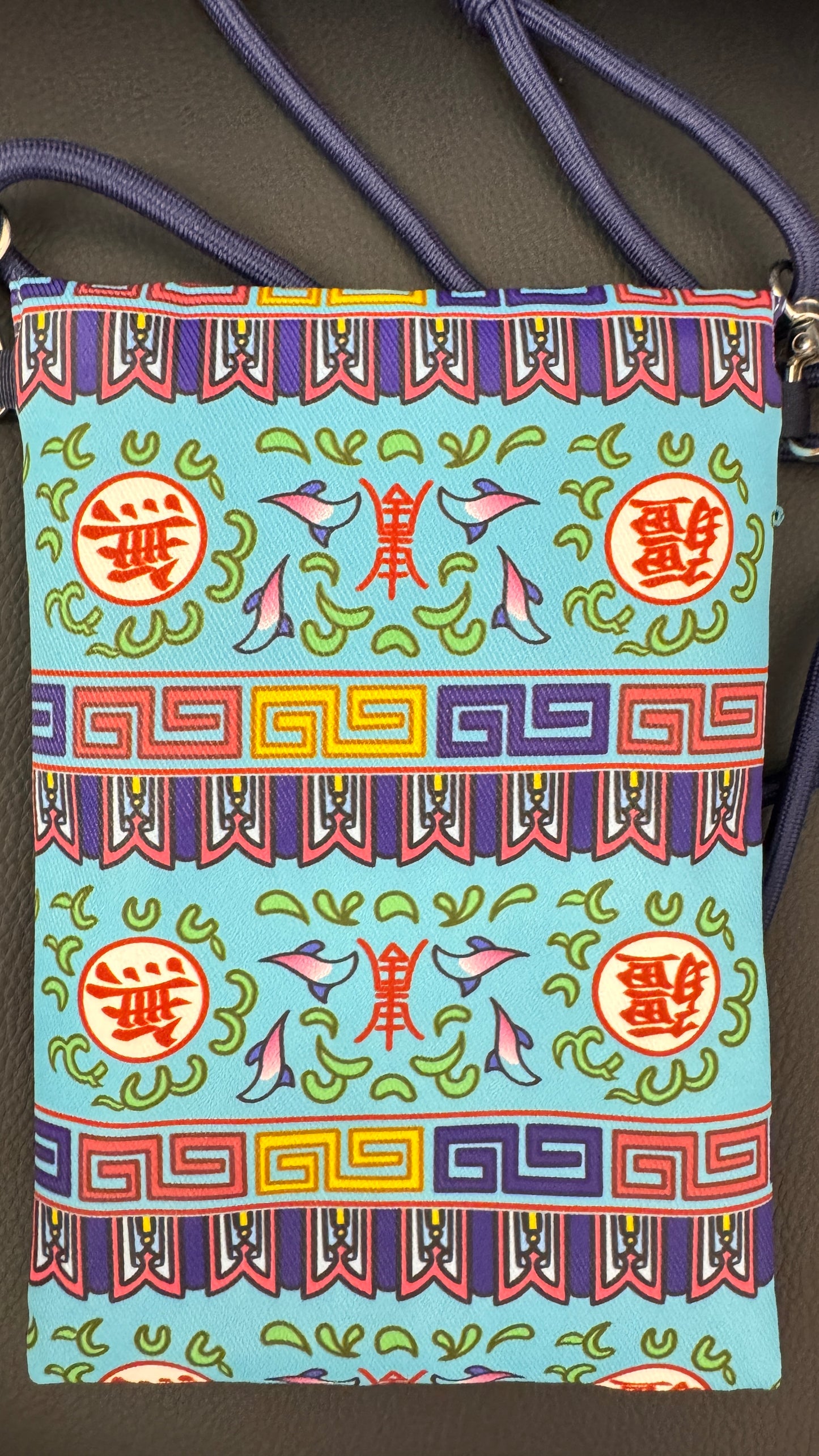 萬壽無疆のクロスボディバッグ　cross body bag　香港製