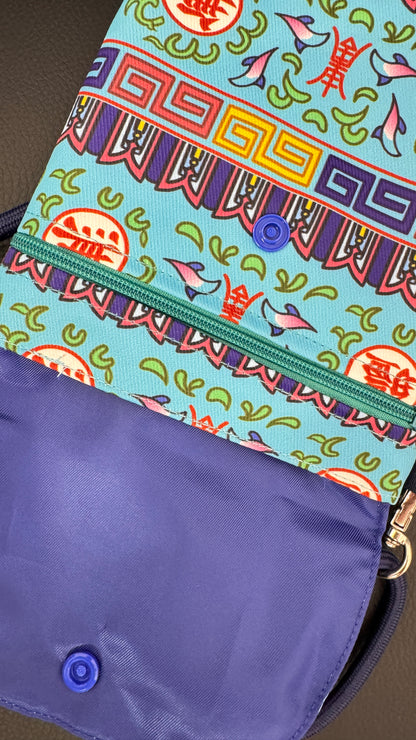 萬壽無疆のクロスボディバッグ　cross body bag　香港製