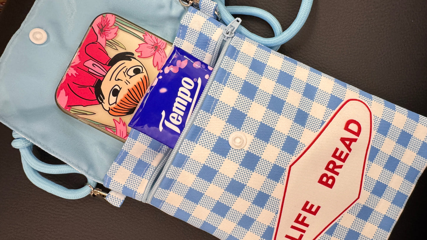 生命麵包のクロスボディバッグ　cross body bag　香港製