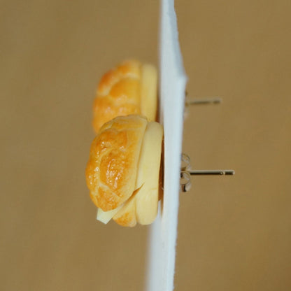 菠蘿油　ピアス　香港製