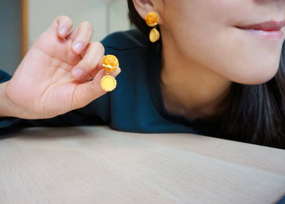 菠蘿油蛋撻 ピアス　香港製