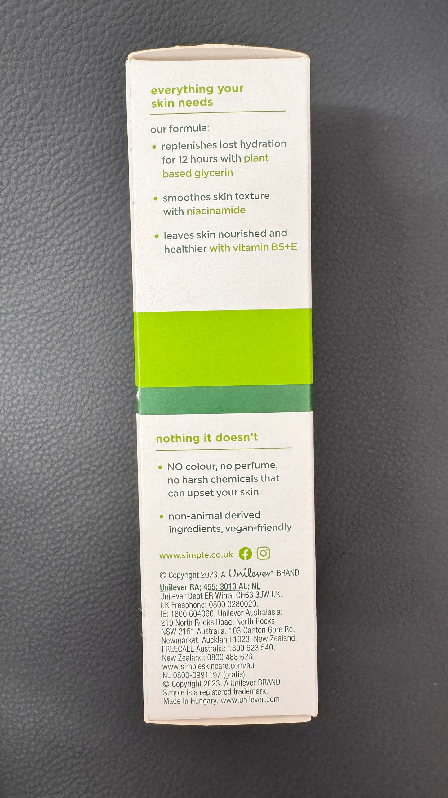 Simple　リッチな保湿成分を補給　125ml