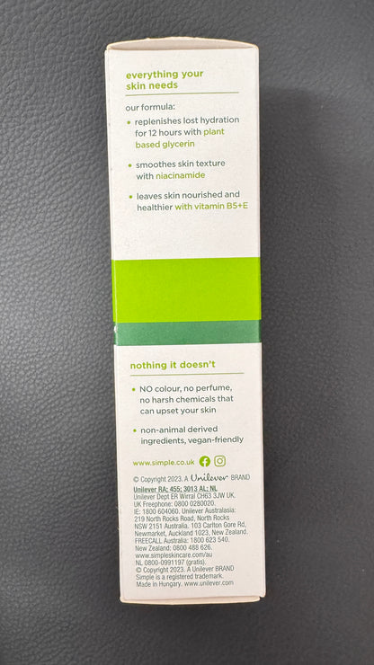 Simple　リッチな保湿成分を補給　125ml