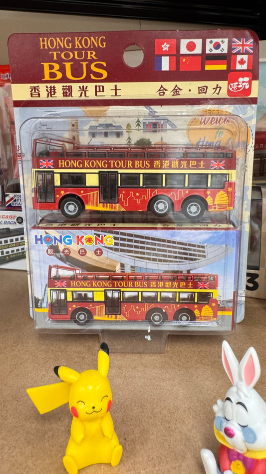 Hong Kong Tour Bus プルバックかー　赤