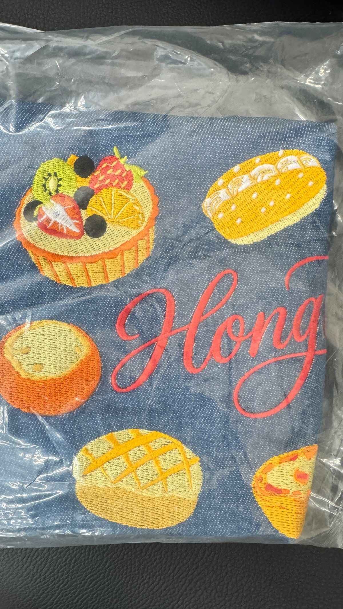 香港美食　刺繍トート　