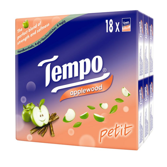 Tempoティッシュペーパーアップルウッド18個