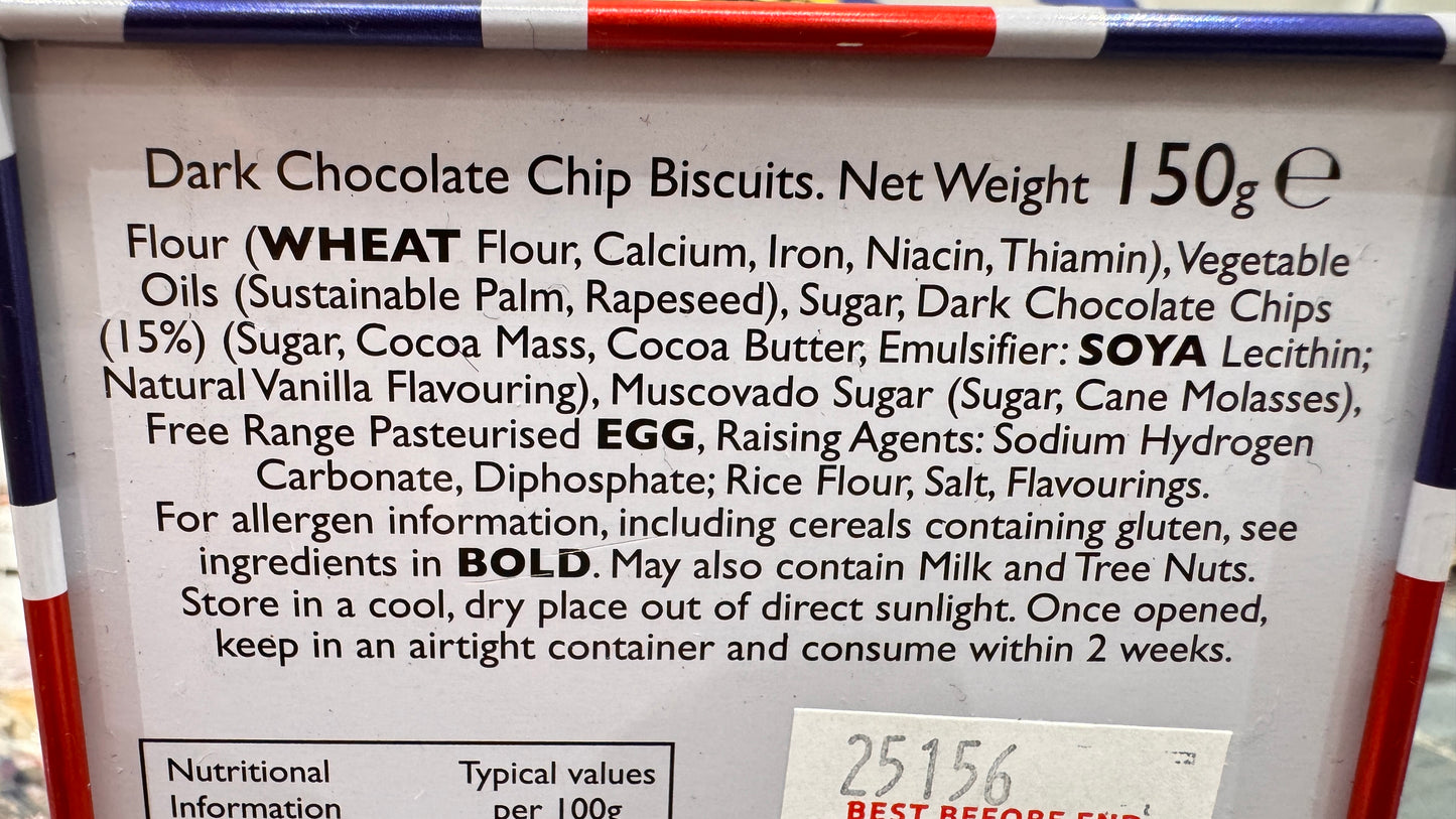 Dark Chocolate cookies  150g