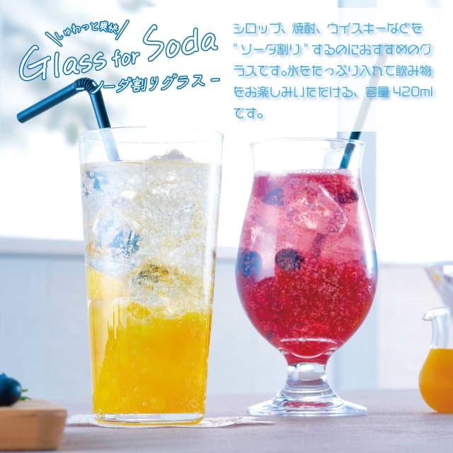 ソーダ割りグラス 420ml