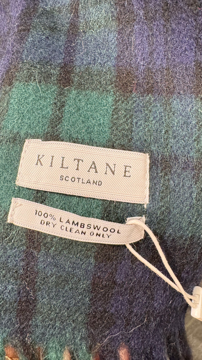 Kiltane  Scotland  ラムウールマフラー - ブラックウォッチ