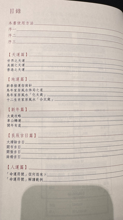 2026年楊天命馬年運程贏   馬年の運勢　本　405ページ