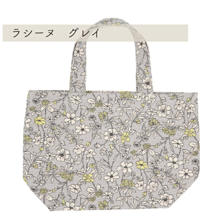 カラフルなお花柄♪キャンバスミニトート