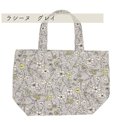 カラフルなお花柄♪キャンバスミニトート