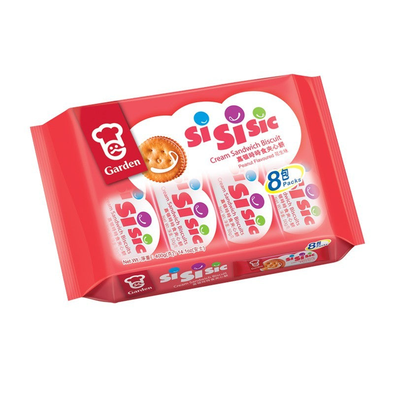 ガーデンシシシッククリームサンドイッチビスケット ピーナッツパック  400g